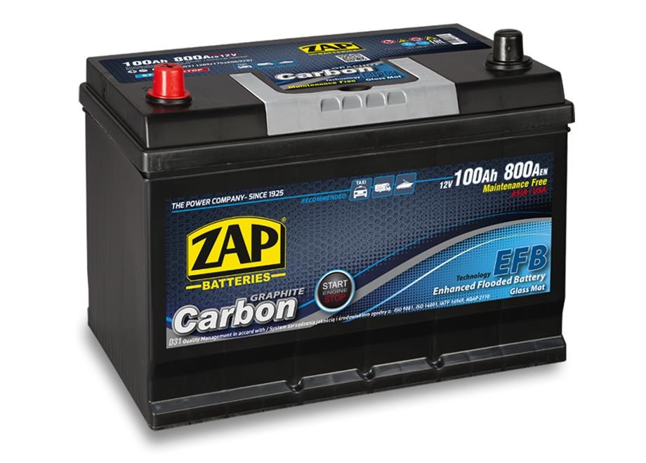 ZAP 600 47 Akumulator ZAP Carbon 12V 100Ah 800(EN) P+ 60047: Atrakcyjna cena w Polsce na 2407.PL - Zamów teraz!
