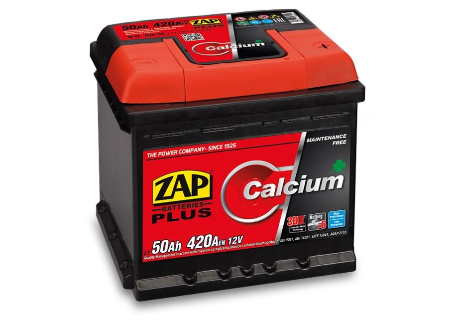 ZAP 550 59 Starterbatterie ZAP Calcium Plus 12V 50Ah 420(EN) R+ 55059: Kaufen Sie zu einem guten Preis in Polen bei 2407.PL!