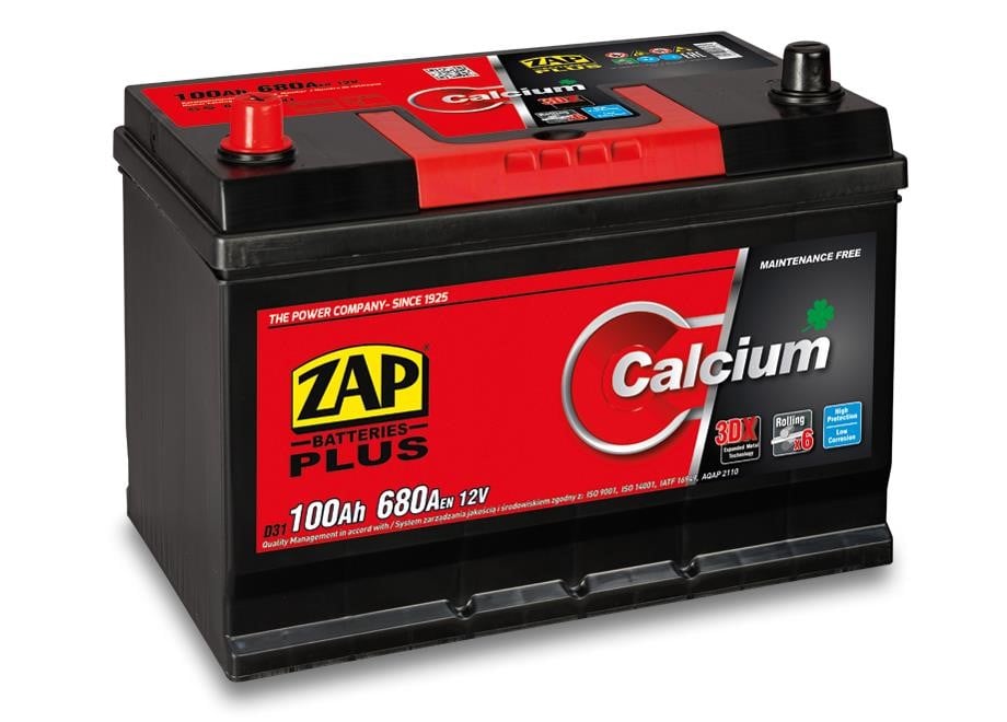 ZAP 600 33 Akumulator ZAP Calcium Plus 12V 100Ah 680(EN) P+ 60033: Dobra cena w Polsce na 2407.PL - Kup Teraz!