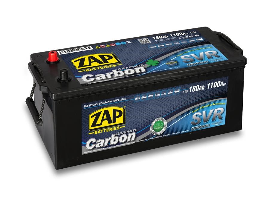 ZAP 680 05 Battery ZAP Carbon EFB Truck 12V 180Ah 1100(EN) Lateral, L+ 68005: Buy near me in Poland at 2407.PL - Good price!