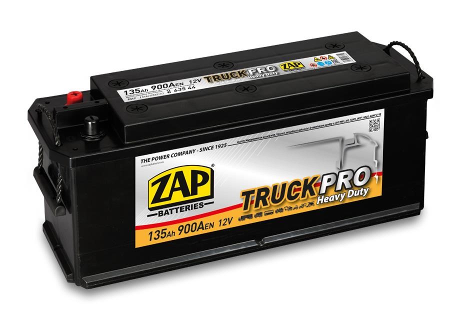ZAP 635 44 Battery ZAP Truck Pro 12V 135Ah 900(EN) Lateral, L+ 63544: Buy near me at 2407.PL in Poland at an Affordable price!