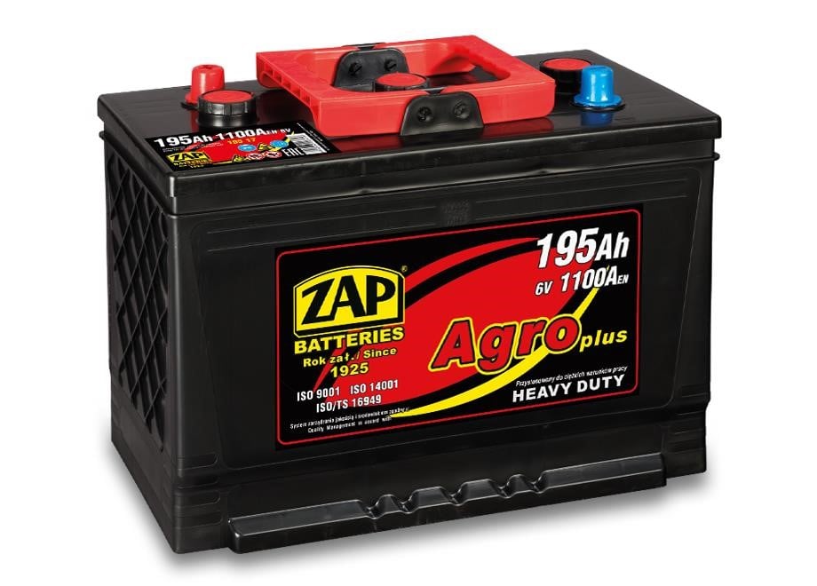 ZAP 195 17 Battery ZAP AGRO 6V 195Ah 1100(EN) Diagonal 19517: Buy near me at 2407.PL in Poland at an Affordable price!