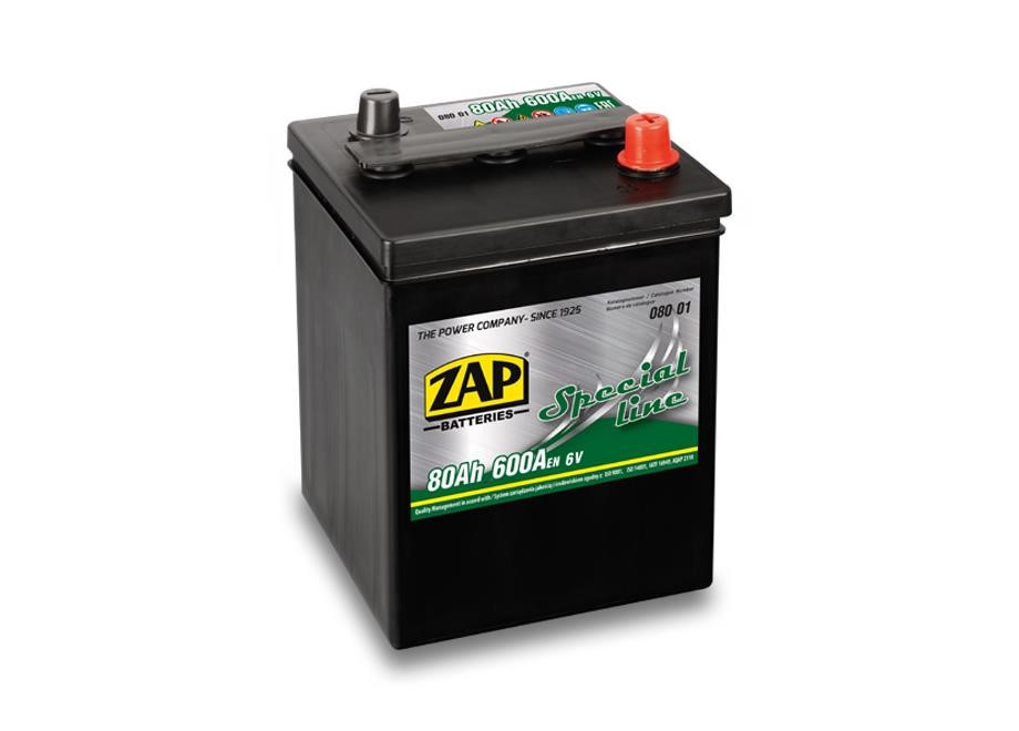 ZAP 080 01 Battery ZAP Special 6V 80Ah 600(EN) Diagonal 08001: Buy near me in Poland at 2407.PL - Good price!