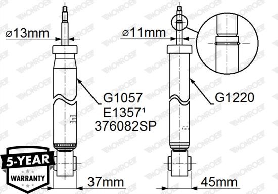 Kup Monroe G1057 w niskiej cenie w Polsce!