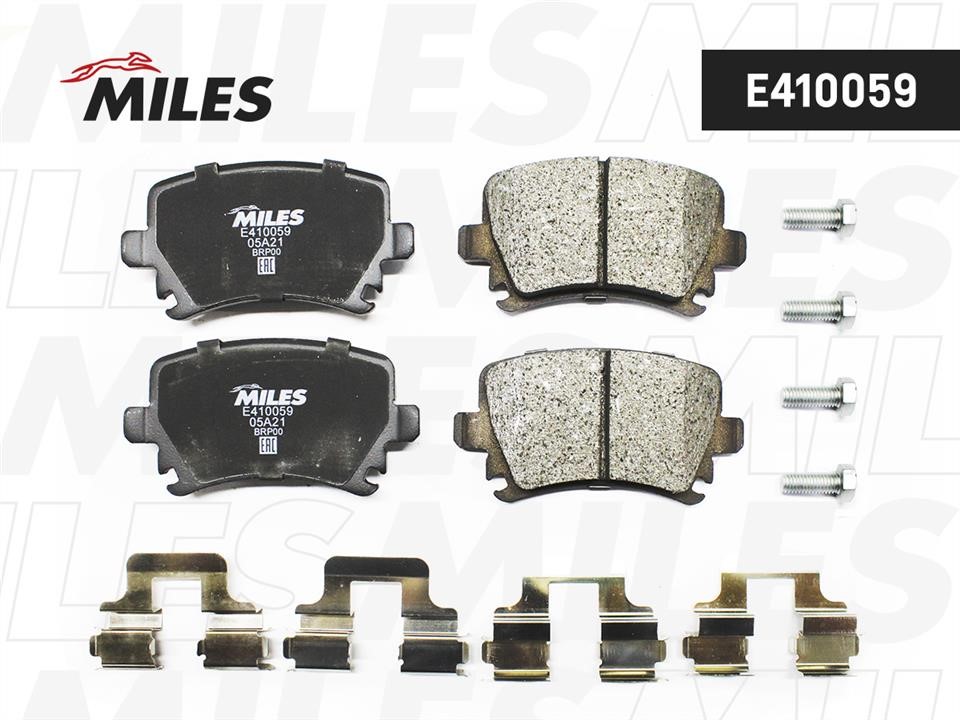 Miles E410059 Brake Pad Set, disc brake E410059: Buy near me in Poland at 2407.PL - Good price!
