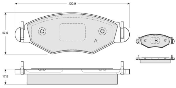 MTR MT463 Brake Pad Set, disc brake MT463: Buy near me at 2407.PL in Poland at an Affordable price!