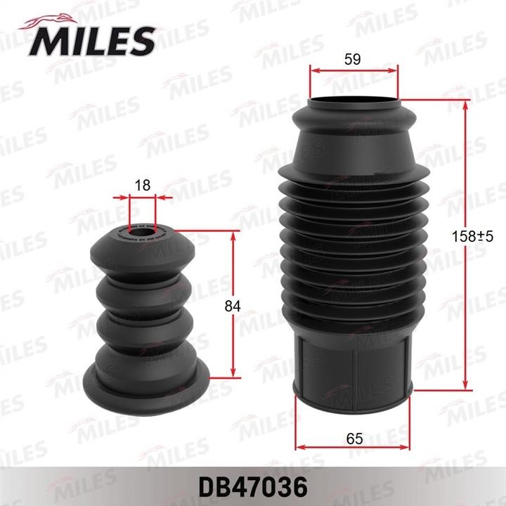 Miles DB47036 Bellow and bump for 1 shock absorber DB47036: Buy near me in Poland at 2407.PL - Good price!