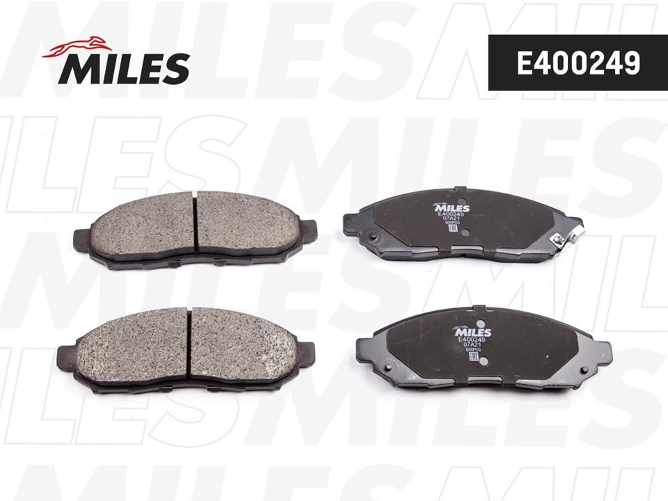 Miles E400249 Brake Pad Set, disc brake E400249: Buy near me in Poland at 2407.PL - Good price!