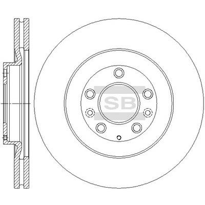 Sangsin SD4447 Тормозной диск передний вентилируемый SD4447: Купить в Польше - Отличная цена на 2407.PL!
