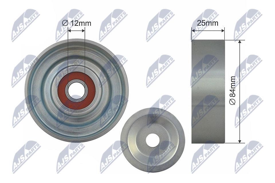 NTY RNK-NS-041 Tensioner pulley, v-ribbed belt RNKNS041: Buy near me in Poland at 2407.PL - Good price!