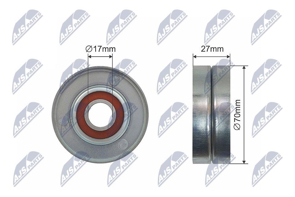 NTY RNK-NS-044 Deflection/guide pulley, v-ribbed belt RNKNS044: Buy near me in Poland at 2407.PL - Good price!