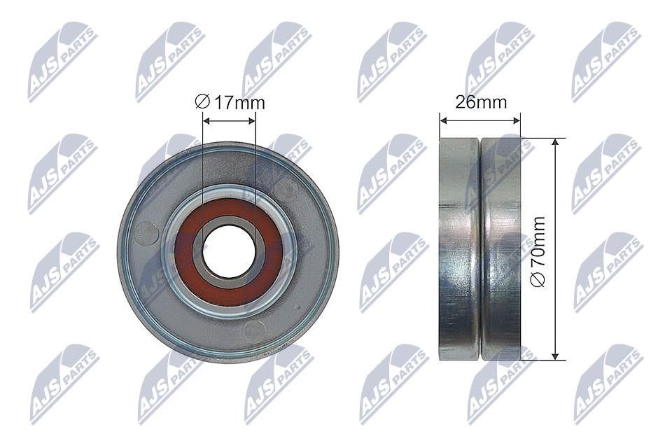 NTY RNK-PL-031 Tensioner pulley, v-ribbed belt RNKPL031: Buy near me at 2407.PL in Poland at an Affordable price!
