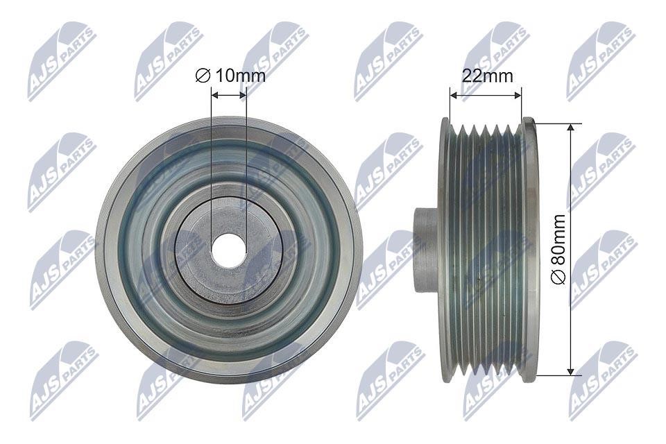 NTY RNK-TY-033 Deflection/guide pulley, v-ribbed belt RNKTY033: Buy near me in Poland at 2407.PL - Good price!