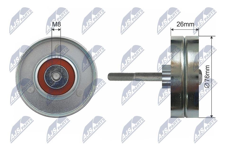 NTY RNK-VV-012 Spannrolle, keilrippenriemen RNKVV012: Kaufen Sie zu einem guten Preis in Polen bei 2407.PL!