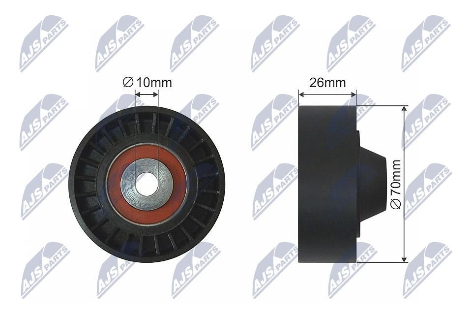 NTY RNK-HY-514 Deflection/guide pulley, v-ribbed belt RNKHY514: Buy near me in Poland at 2407.PL - Good price!