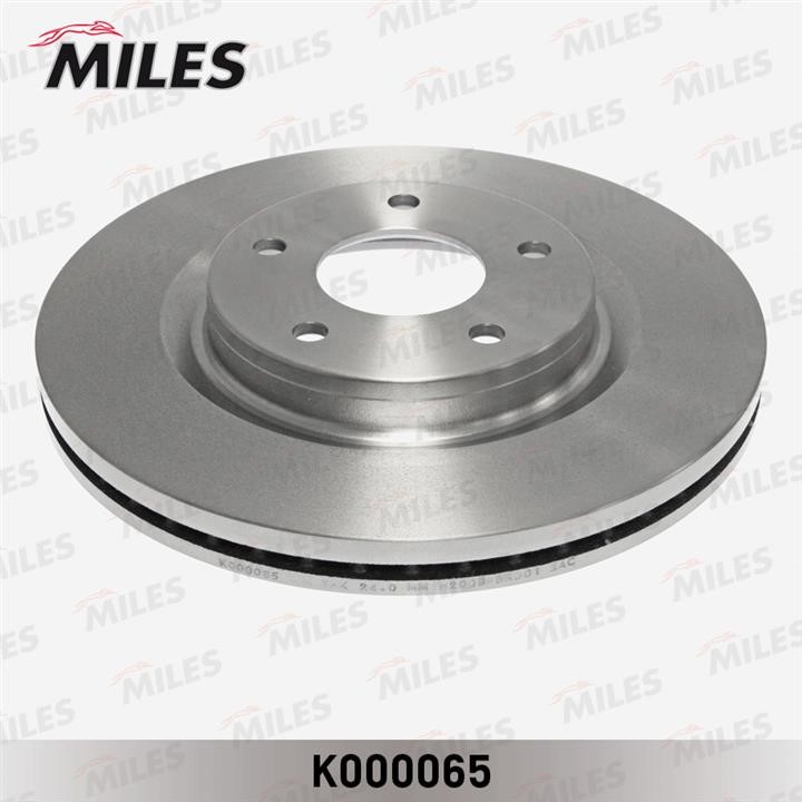 Miles K000065 Тормозной диск передний вентилируемый K000065: Отличная цена - Купить в Польше на 2407.PL!