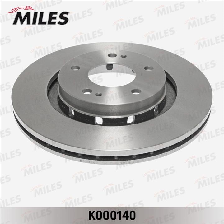 Miles K000140 Front brake disc ventilated K000140: Buy near me in Poland at 2407.PL - Good price!