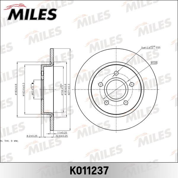 Miles K011237 Tarcza hamulcowa tylna, niewentylowana K011237: Atrakcyjna cena w Polsce na 2407.PL - Zamów teraz!