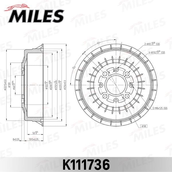 Miles K111736 Bremstrommel K111736: Kaufen Sie zu einem guten Preis in Polen bei 2407.PL!