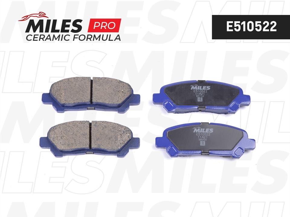 Miles E510522 Brake Pad Set, disc brake E510522: Buy near me in Poland at 2407.PL - Good price!