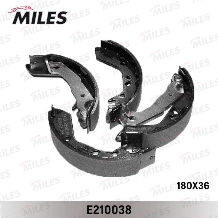 Miles E210038 Brake shoe set E210038: Buy near me in Poland at 2407.PL - Good price!