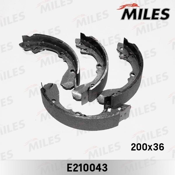 Miles E210043 Brake shoe set E210043: Buy near me in Poland at 2407.PL - Good price!