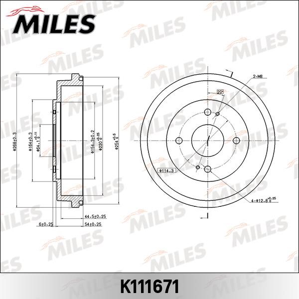 Miles K111671 Bremstrommel K111671: Kaufen Sie zu einem guten Preis in Polen bei 2407.PL!