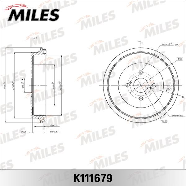 Miles K111679 Bremstrommel K111679: Kaufen Sie zu einem guten Preis in Polen bei 2407.PL!