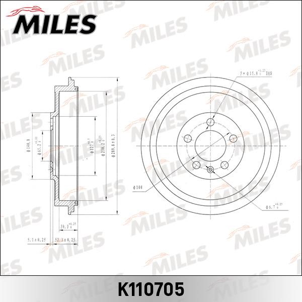 Miles K110705 Bremstrommel K110705: Kaufen Sie zu einem guten Preis in Polen bei 2407.PL!