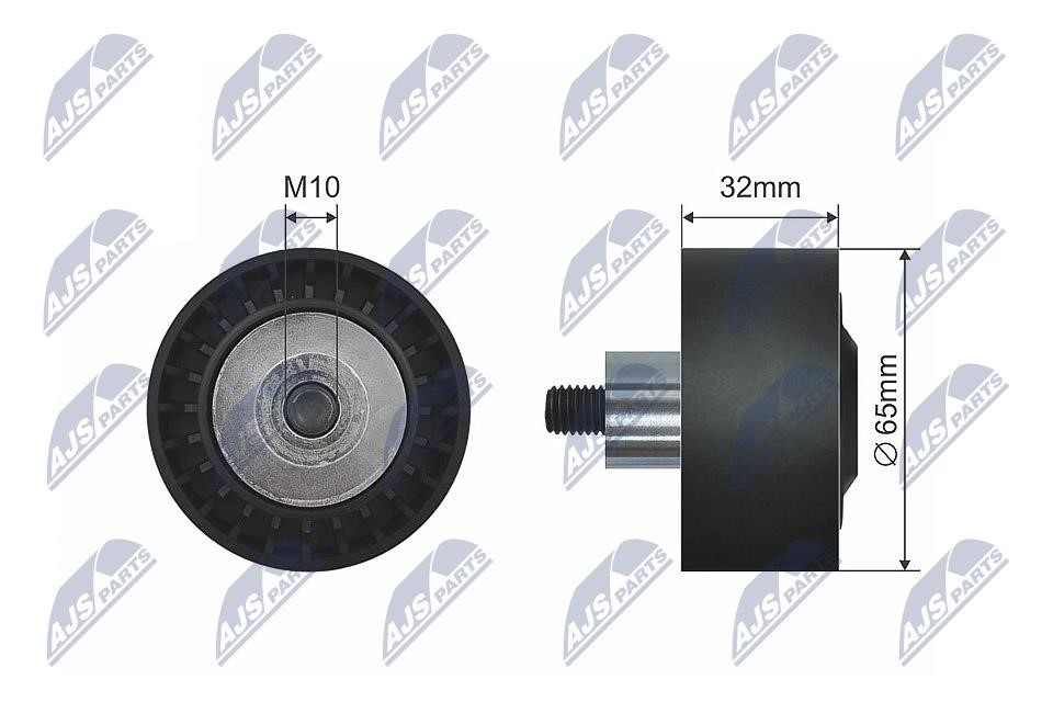 NTY RNK-BM-021 Deflection/Guide Pulley, V-belt RNKBM021: Buy near me at 2407.PL in Poland at an Affordable price!