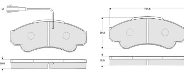 MTR MT616 Brake Pad Set, disc brake MT616: Buy near me at 2407.PL in Poland at an Affordable price!