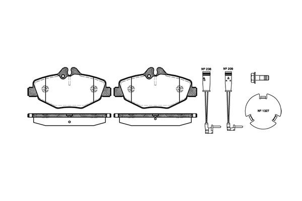 New Blox NB23743V02 Brake Pad Set, disc brake NB23743V02: Buy near me in Poland at 2407.PL - Good price!