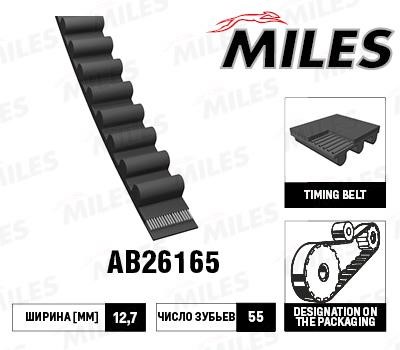 Miles AB26165 Timing belt AB26165: Buy near me in Poland at 2407.PL - Good price!