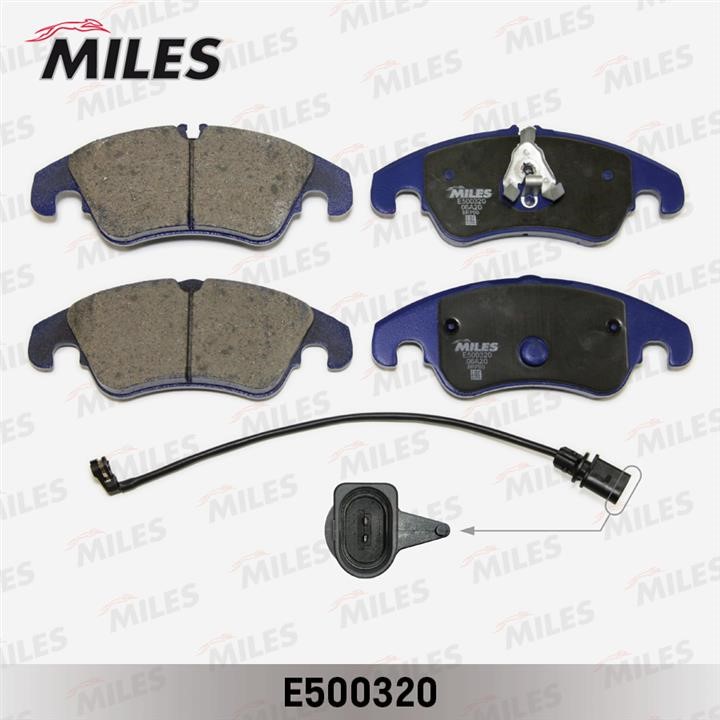 Miles E500320 Scheibenbremsbeläge, Set E500320: Kaufen Sie zu einem guten Preis in Polen bei 2407.PL!