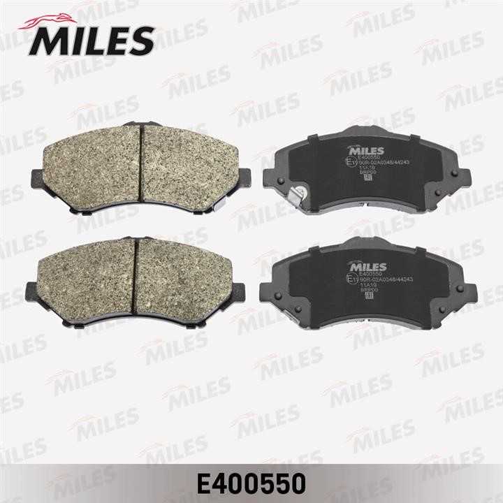 Miles E400550 Brake Pad Set, disc brake E400550: Buy near me in Poland at 2407.PL - Good price!