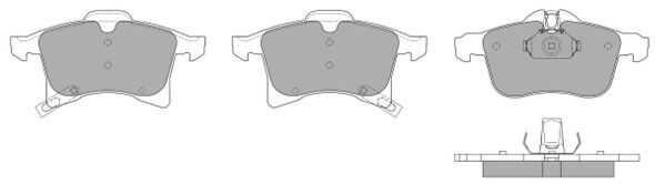 MTR 12135393 Brake Pad Set, disc brake 12135393: Buy near me in Poland at 2407.PL - Good price!