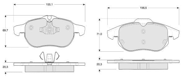 MTR MT452 Brake Pad Set, disc brake MT452: Buy near me at 2407.PL in Poland at an Affordable price!