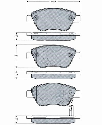 MTR MT521 Brake Pad Set, disc brake MT521: Buy near me at 2407.PL in Poland at an Affordable price!