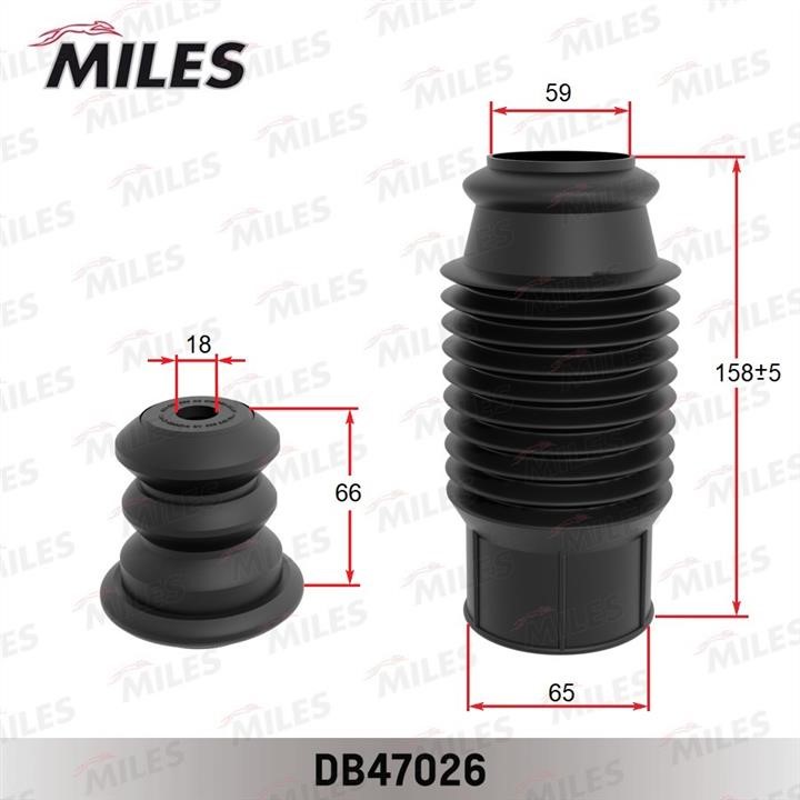 Miles DB47026 Bellow and bump for 1 shock absorber DB47026: Buy near me in Poland at 2407.PL - Good price!