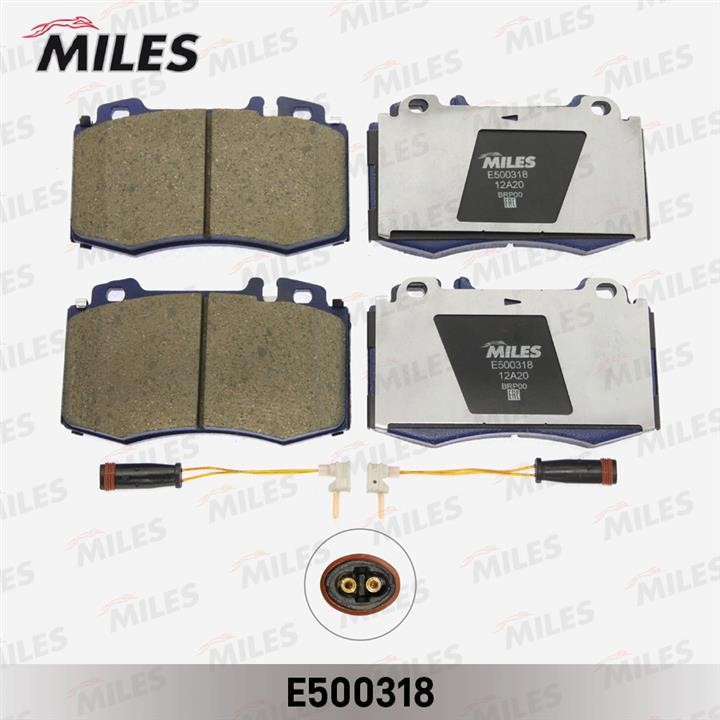 Miles E500318 Brake Pad Set, disc brake E500318: Buy near me in Poland at 2407.PL - Good price!