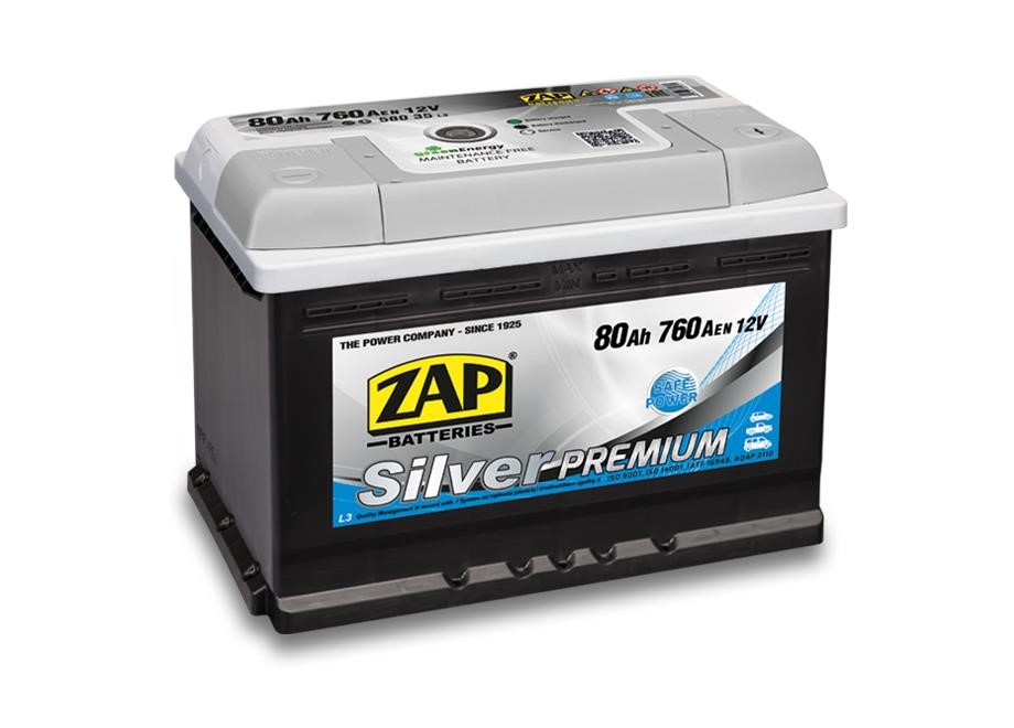 ZAP 580 35 Starterbatterie ZAP Silver Premium 12V 80Ah 760(EN) R+ 58035: Kaufen Sie zu einem guten Preis in Polen bei 2407.PL!