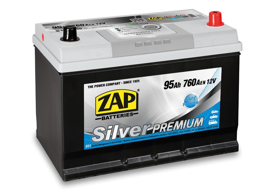 ZAP 595 50 Battery ZAP Silver Premium 12V 95Ah 760(EN) R+ 59550: Buy near me at 2407.PL in Poland at an Affordable price!