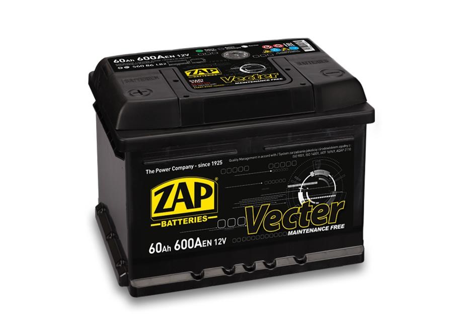 ZAP 560 86 Starterbatterie ZAP Vecter 12V 60Ah 600(EN) R+ 56086: Kaufen Sie zu einem guten Preis in Polen bei 2407.PL!