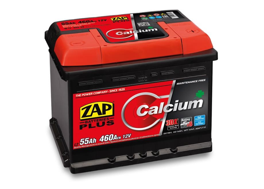 ZAP 555 59 Акумулятор ZAP Calcium Plus 12В 55Ач 460(EN) R+ 55559: Купити у Польщі - Добра ціна на 2407.PL!