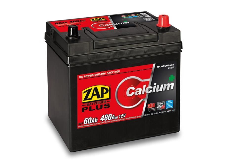 ZAP 560 68 Battery ZAP Calcium Plus 12V 60Ah 480(EN) R+ 56068: Buy near me in Poland at 2407.PL - Good price!