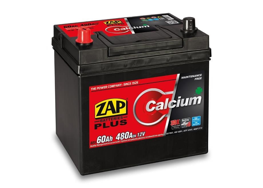 ZAP 560 69 Battery ZAP Calcium Plus 12V 60Ah 480(EN) R+ 56069: Buy near me in Poland at 2407.PL - Good price!