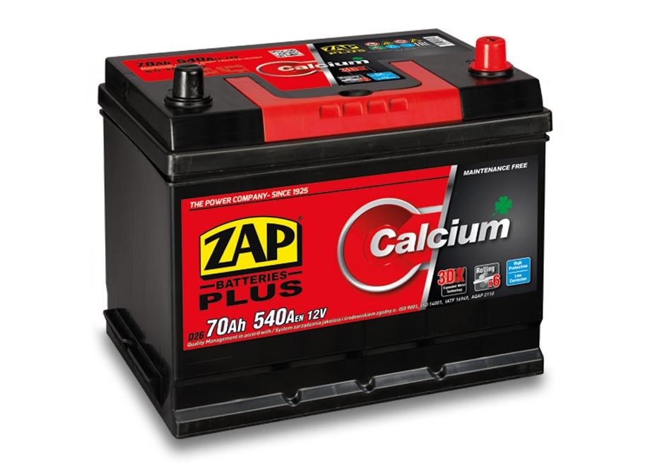 ZAP 570 29 Akumulator ZAP Calcium Plus 12V 70Ah 540(EN) P+ 57029: Dobra cena w Polsce na 2407.PL - Kup Teraz!
