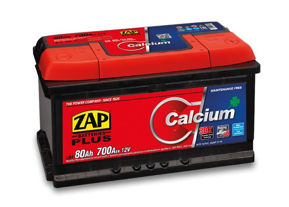 ZAP 580 14 Акумулятор ZAP Calcium Plus 12В 80Ач 700(EN) R+ 58014: Приваблива ціна - Купити у Польщі на 2407.PL!