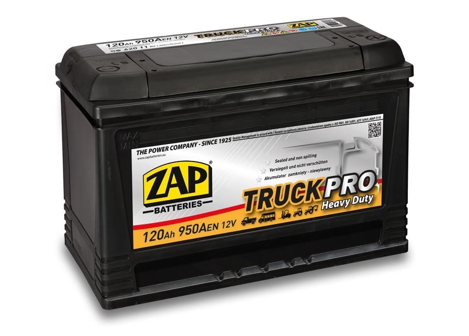 ZAP 620 11 Battery ZAP Truck Pro 12V 120Ah 950(EN) R+ 62011: Buy near me at 2407.PL in Poland at an Affordable price!