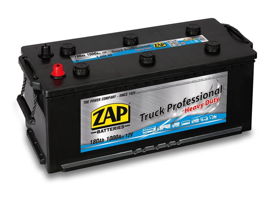 ZAP 680 89 Starterbatterie ZAP Truck Professional 12V 180Ah 1000(EN) Seitlich plus rechts 68089: Kaufen Sie zu einem guten Preis in Polen bei 2407.PL!